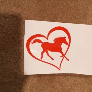 Love horses vinyl decal